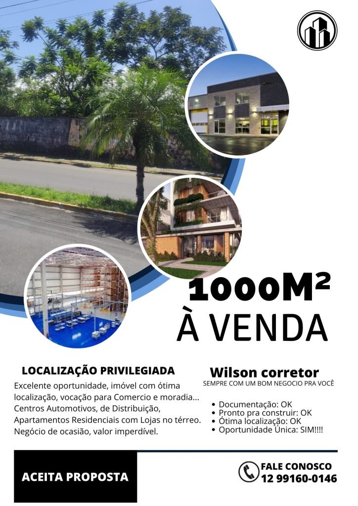 IMPERDÍVEL!!!  TERRENO COM 1000m² – NA SARAH KUBITSCHEK – NEGOCIÁVEL